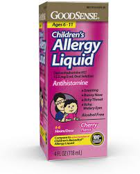 Photo 1 of exp- 04/2022 Children's Allergy Relief Liquid, 4 oz., Cherry