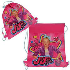 Photo 1 of JoJo Siwa 14 Inch Sling Drawstring Cinch Sack Bag Totes Pink-  2 pack 