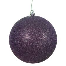 Photo 1 of 12 pack purple Christmas ordainments 15 inch 