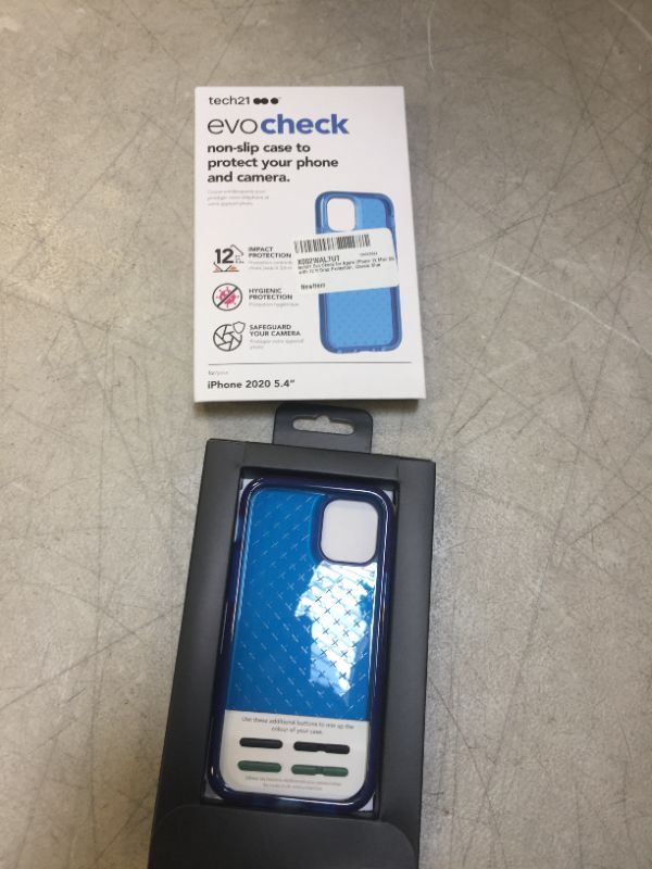 Photo 2 of tech21 Evo Check Phone Case for Apple iPhone 12 and 12 Pro 5G with 12 ft Drop Protection