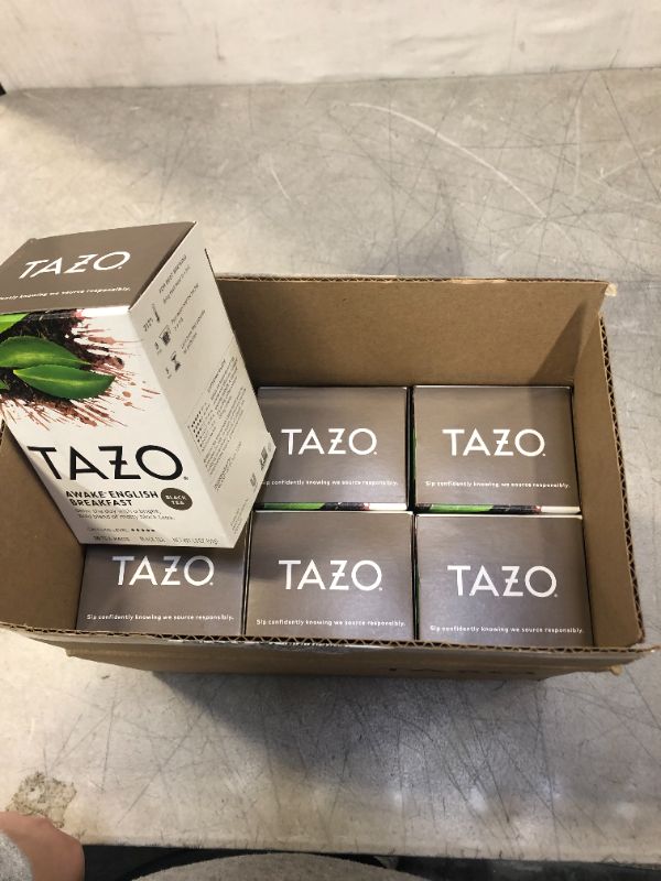 Photo 2 of  Black Tea-Awake Tazo Teas 20 Bag 6 boxes exp- Sep 01/2022