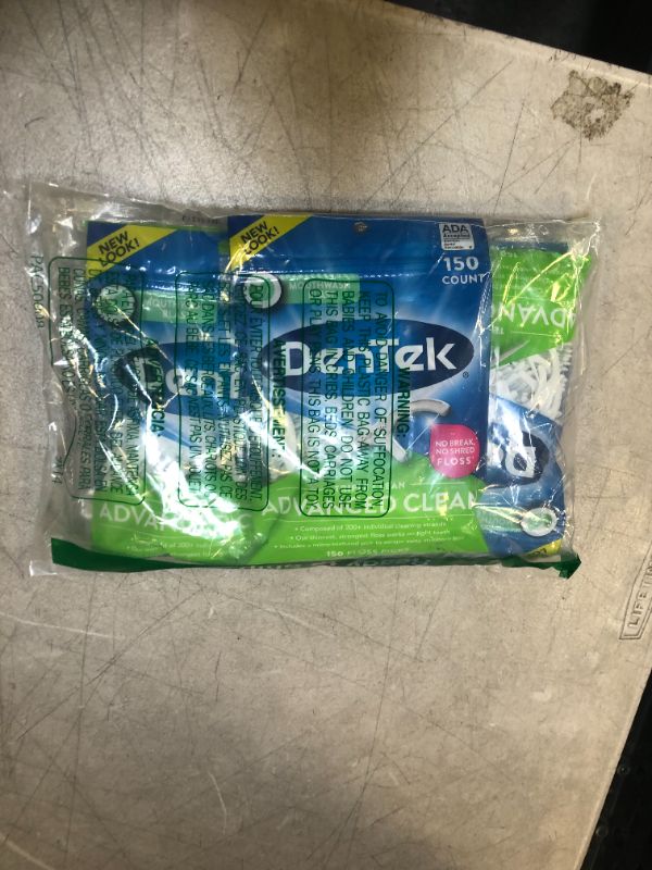 Photo 2 of 4 packs of dentek dental floss picks ( 150 per bag ) 