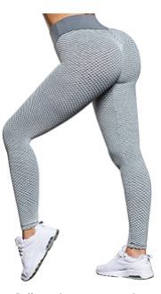 Photo 1 of OMKAGI Sexy Butt Lifting Workout Leggings for Women Textured Booty High Waist Yoga Pant
size large 