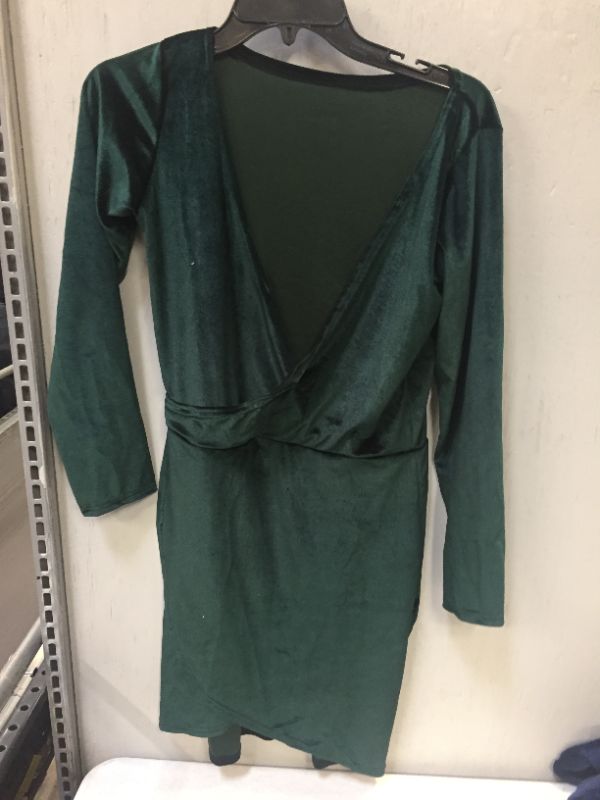 Photo 1 of green felt style long sleeve dress --size unknown 