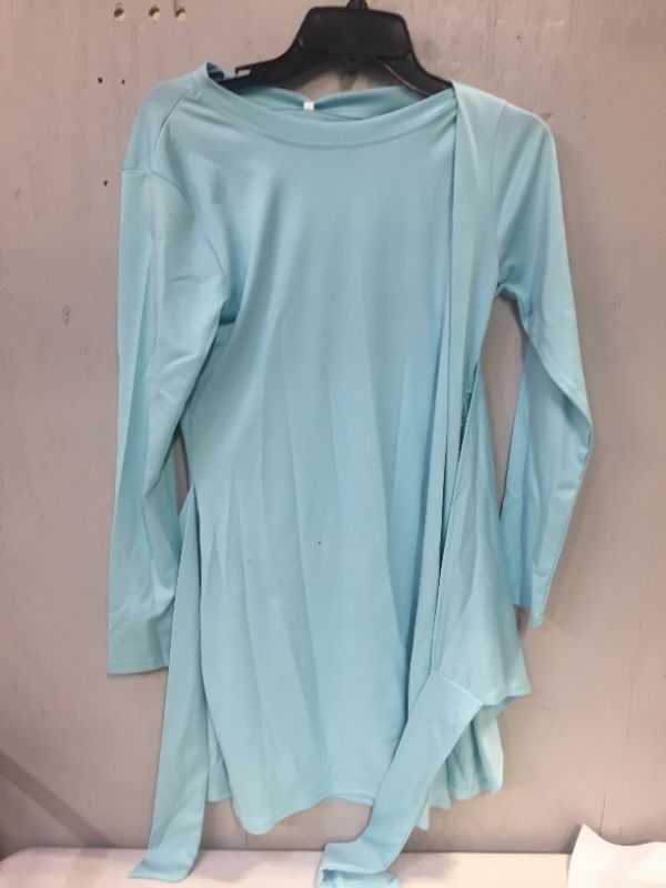 Photo 2 of hala brand long sleeve aqua blue dress --size medium