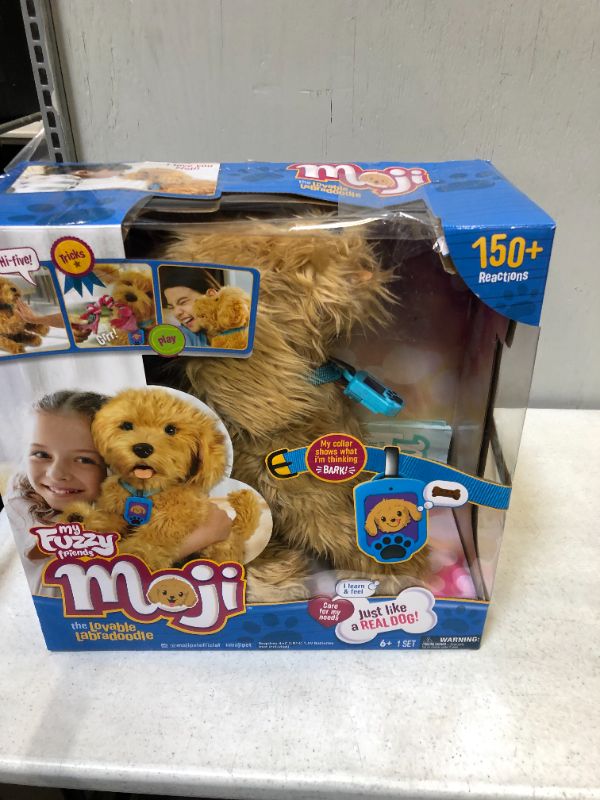 Photo 2 of Sky Rocket My Fuzzy Friend Moji Interactive Labradoodle - Plush Interactive Dog Toy for Boys and Girls, Loveable and Lifelike Companion Pet