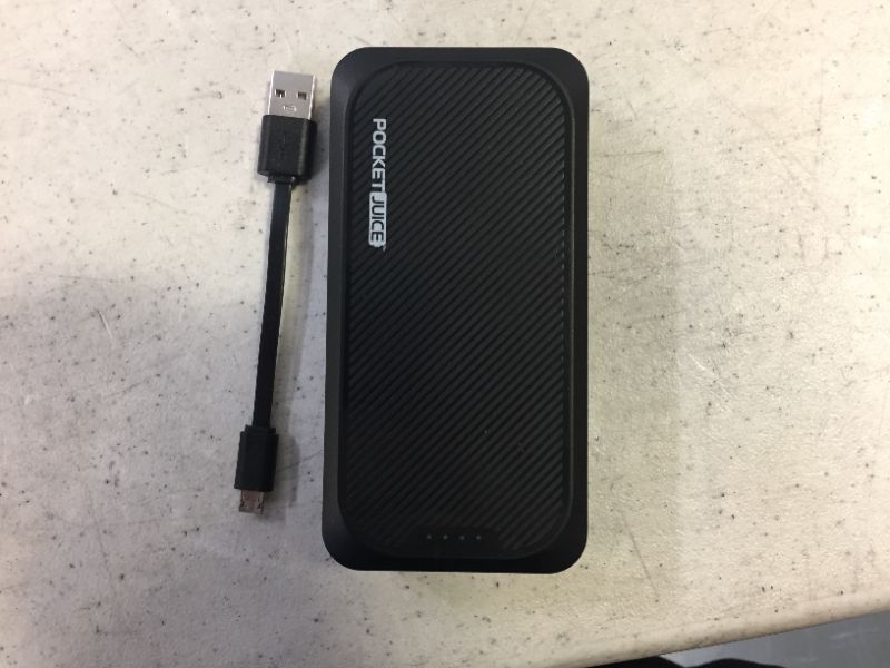 Photo 1 of PocketJuice Endurance AC -10,000 mAh Power Bank With Dual USB Ports And Built In Wall Plug

