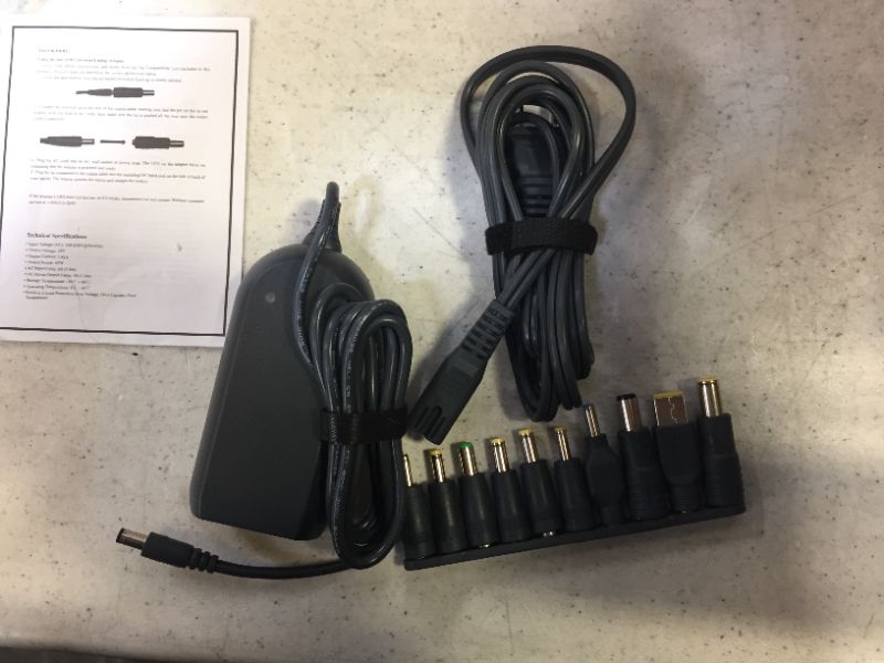 Photo 3 of onn. 65W Universal Laptop Charger with 10 Interchangeable Tips, Total 10 Feet Power Cords, Fits Most Laptops Like HP, Dell, Lenovo, onn.
