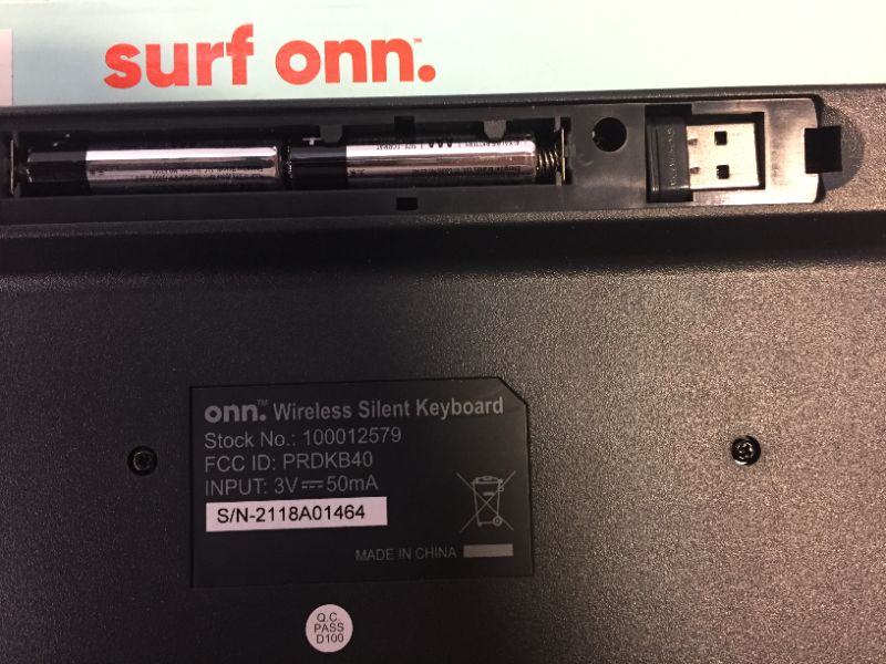 Photo 2 of onn. Wireless Silent Fullsize Keyboard
