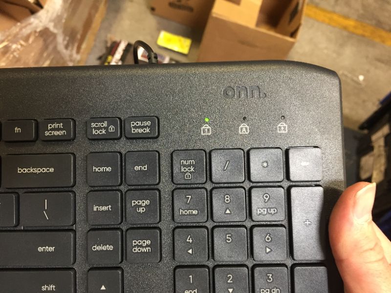 Photo 1 of onn. USB Computer Keyboard with 104-Keys, 5 ft Cable, Windows and Mac compatible
