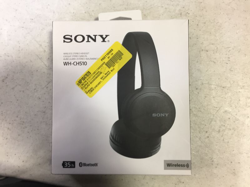 Photo 2 of Sony Bluetooth Wireless On-Ear Headphones - Black (WHCH510/B)
