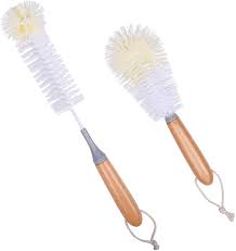 Photo 1 of 2 Pack Bottle Brush Set, Bottle Cleaner Brush with Bamboo Handle