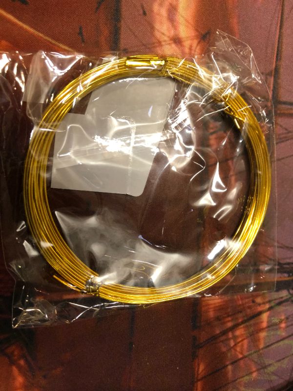 Photo 2 of MADEESA Wire for Jewelry Making 18 Guage 32.8 Feet Flexible and Non-Tarnish for Beading, Crafting and Intricate Wirework Projects - 1mm Gold ( SET OF 4 )
