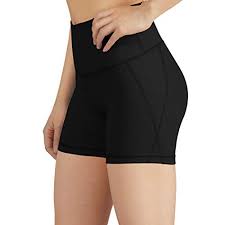 Photo 1 of ODODOS Women's Yoga Short Tummy Control Workout Running Athletic Non See-Through Yoga Shorts with Hidden Pocket XL