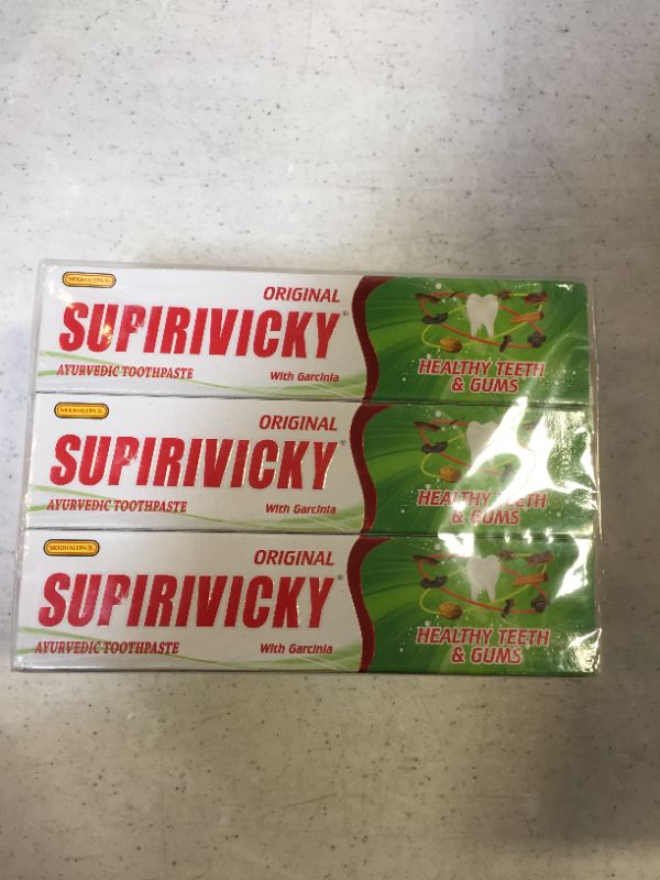 Photo 2 of 6 x 70g Tubes SIDDHALEPA SUPIRIVICKY Ayurvedic Herbal Toothpaste
