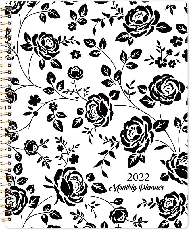 Photo 1 of 2022 Monthly Planner - Monthly Planner 2022 with Passwords, January 2022 - December 2022, 9" x 11", 12-Month Planner with Twin-Wire Binding, Monthly Tabs and Transparent Inner Pocket
3 PCK
