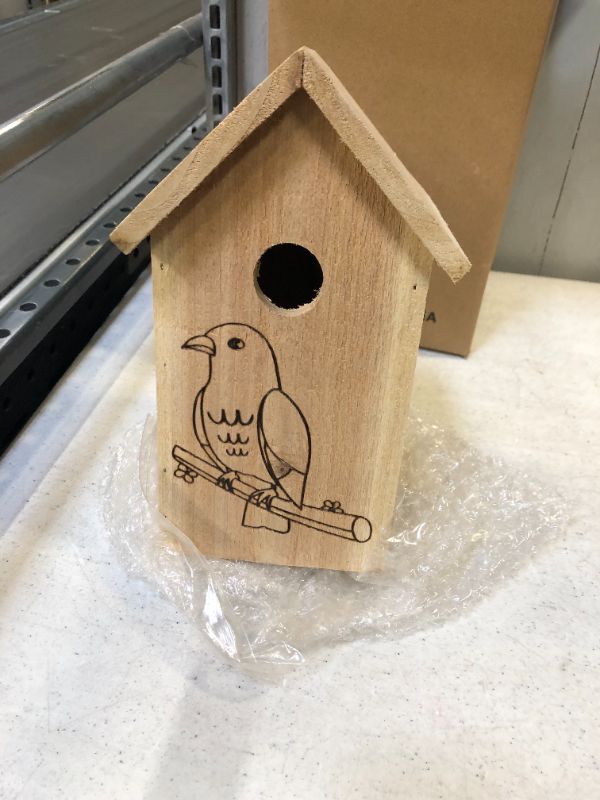 Photo 2 of Bird House,Bird Houses for Outside,Wooden Birdhouses,Humming Bird Houses for Outside Hanging,Bird House Decorative for Outside Garden Yard,Resting Place for Birds Hummingbird Nest with Hole
