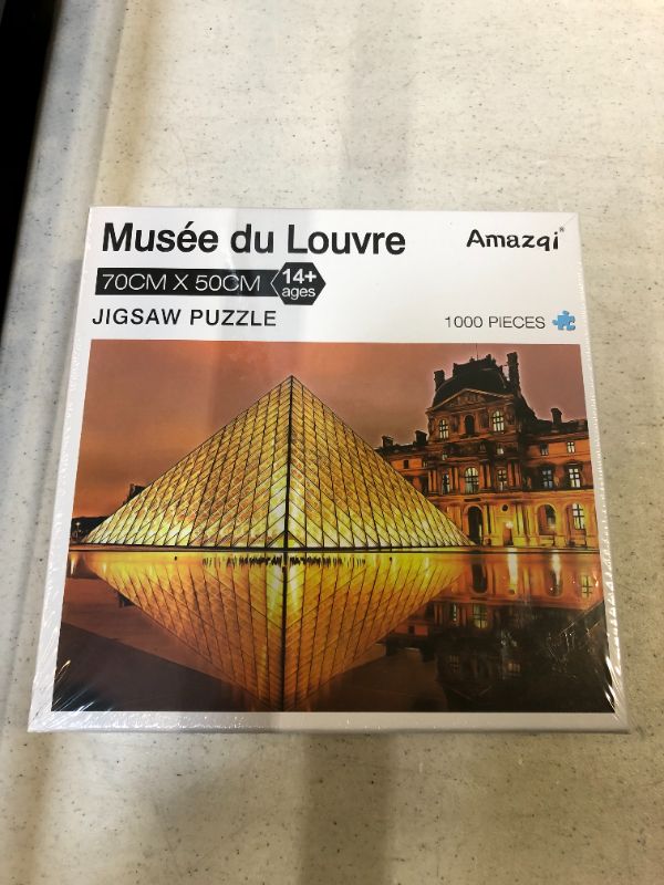 Photo 4 of Christmas Jigsaw Puzzles 1000 Pieces for Adults - Louvre Night Puzzle with Letters on Back for Women Men Mom Grandma?28×20In?
