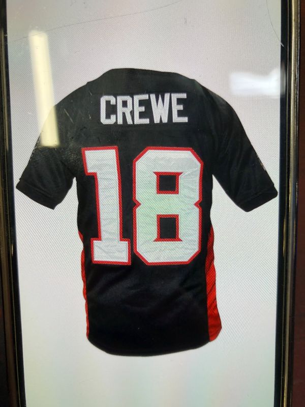 Photo 1 of BORIZCUSTOMS PAUL CREWE FOOTBALL JERSEY STITCH SEWN PATCH SHIRT
BLACK SIZE 48 (XL)