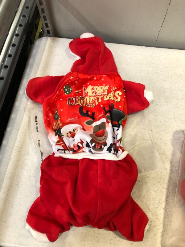 Photo 2 of NACOCO Pet Four-Legged Christmas Hoodie Sweater with Santa Claus Snowman Elk Dog Cat Winter Clothes
MEDIUM