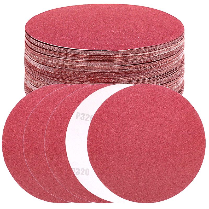 Photo 1 of 6-Inch Sanding Discs, VFINE 70Pcs NO-Hole Sanding Disc Self Adhsive Back Round Sander Paper for Random Orbital Sanders, 320G
