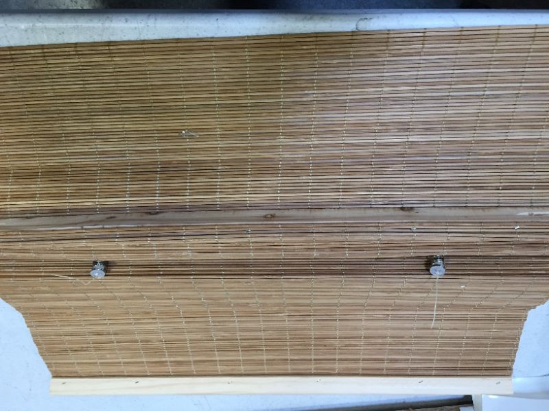 Photo 2 of Bamboo Roman Blinds 23 " width
