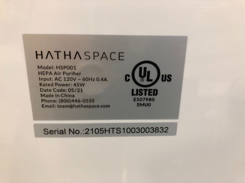 Photo 6 of HATHASPACE Air Purifier for Home Large Room with True HEPA Air Filter for Allergies, Pets, Smoke, Quiet Smart Air Cleaner, Removes 99.9% of Dust, Mold, Pet Dander, Odors, Pollen - HSP001 - 700 Sq. Ft. Coverage
