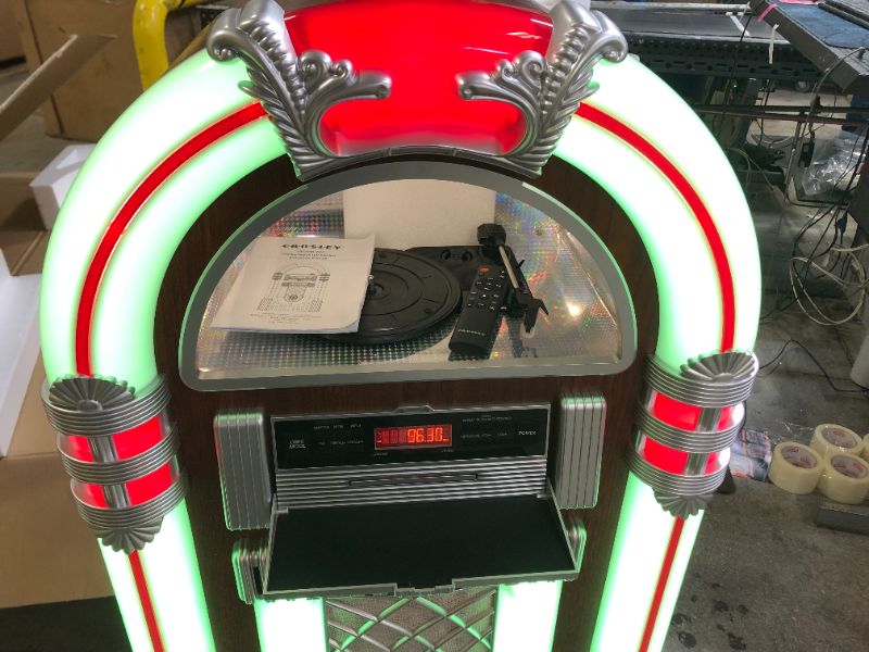 Photo 1 of Crosley Full Size Bluetooth Jukebox with CD - Walnut
