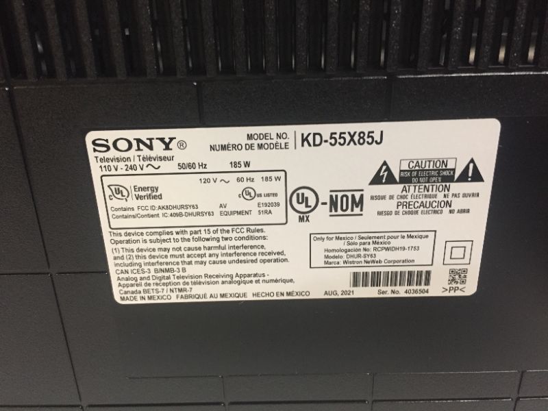 Photo 5 of Sony X80J 55 Inch TV: 4K Ultra HD LED Smart Google TV with Dolby Vision HDR and Alexa Compatibility KD55X80J- 2021 Model
