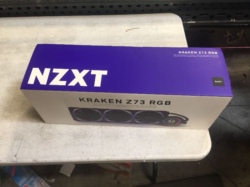 Photo 5 of NZXT Kraken Z73 RGB 360mm - RL-KRZ73-R1 - AIO RGB CPU Liquid Cooler - Customizable LCD Display - Improved Pump - Powered by CAM V4 - RGB Connector - AER RGB 2 120mm Radiator Fans (3 Included)
