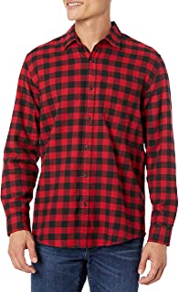 Photo 1 of Amazon Essentials Men's Regular-fit Long-Sleeve Flannel Shirt
