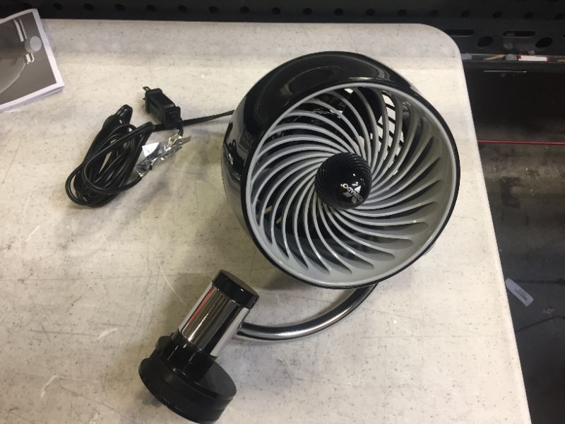 Photo 2 of Vornado PivotC Personal Air Circulator Clip On Fan with Multi-Surface Mount, Black
