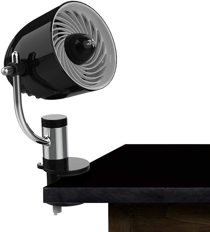 Photo 1 of Vornado PivotC Personal Air Circulator Clip On Fan with Multi-Surface Mount, Black
