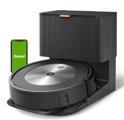 Photo 1 of iRobot Roomba j7+ Wi-Fi Connected Self-Emptying Robot Vacuum with Obstacle Avoidance - Black - 7550
