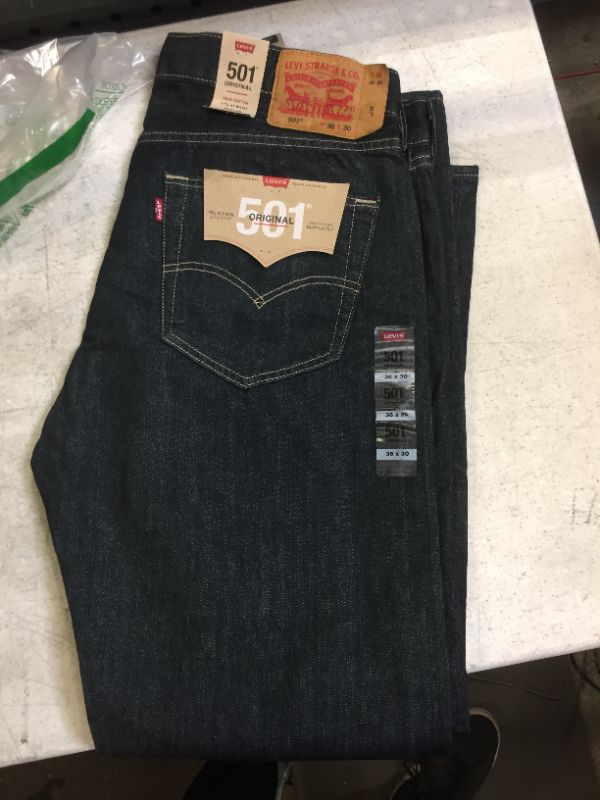 Photo 1 of Levi's(r) Mens 501(r) Original (Clean Rigid) Men's Jeans 36x30