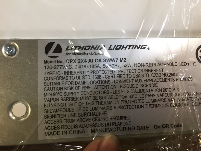 Photo 3 of Lithonia Ligthing CPX 2X4 ALO8 SWW7 M2 Contractor Select CPX LED Panel, Switchable Lumens, 2 ft. x 4 ft., 3500K | 4000K | 5000K