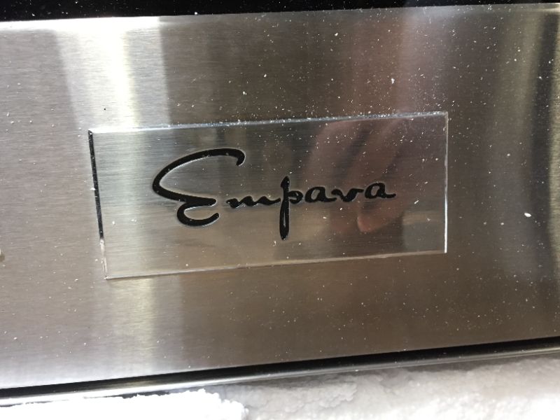 Photo 4 of Empava 30-in Self-cleaning Convection Single Electric Wall Oven (Stainless Steel)
Model #EMPV-30WO03
(( OPEN BOX ))\
** MISSING ACCESSORIES,  DAMAGED, AND NON-FUNCTIONAL **