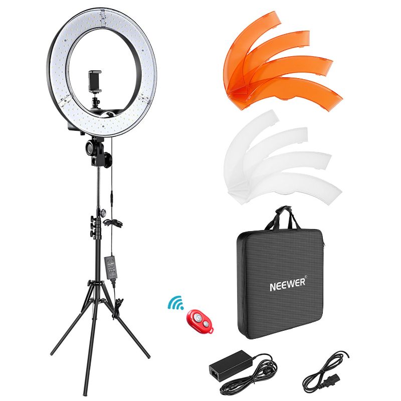 Photo 1 of Neewer Pro 18" LED Ring Light kit, with Foldable Light Stand