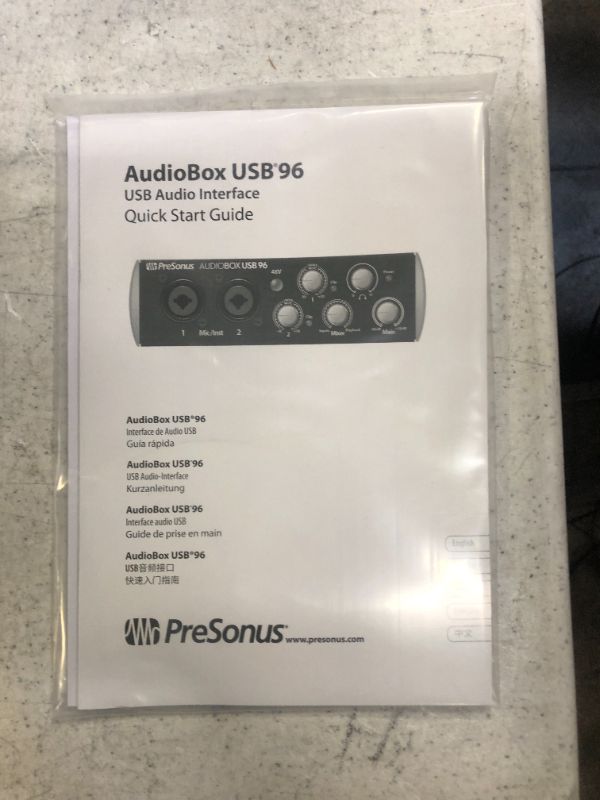 Photo 12 of Presonus AudioBox 96 Audio Interface-Full Studio Bundle with Studio One Artist Software Pack w/Mackie CR3 Pair Studio Monitors and 1/4” Instrument Cables