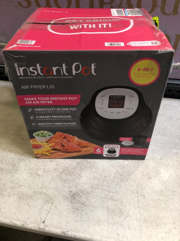 Photo 6 of Instant Pot 6-Quart Air Fryer Lid---ITEM IS DIRTY----
