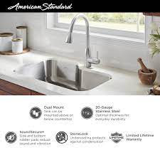 Photo 1 of American Standard Fair-Acre Drop-In 33-in x 22-in Stainless Steel Single Bowl 1-Hole Kitchen Sink All-in-one Kit
