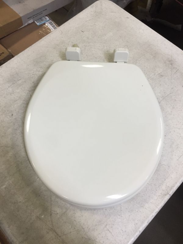 Photo 2 of Mayfair  Slow Close Round  White  Molded Wood  Toilet Seat