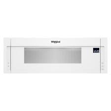 Photo 1 of Whirlpool 1.1 cu. ft. Over the Range Low Profile Microwave Hood Combination in White
