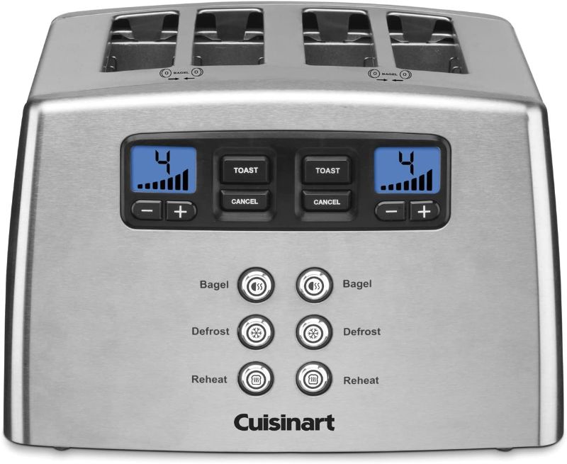 Photo 1 of Cuisinart Touch to Toast Leverless toaster, 4-Slice, Brushed Stainless Steel

