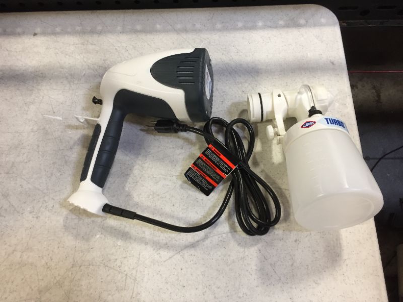 Photo 2 of Clorox Turbo Handheld Power Sprayer for Small Businesses, Lightweight, Use With Disinfectant Cleaner, Covers Large Areas
