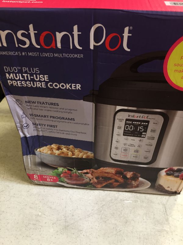 Photo 2 of Instant Pot Duo Plus 8 qt 9-in-1 Slow Cooker/Pressure Cooker