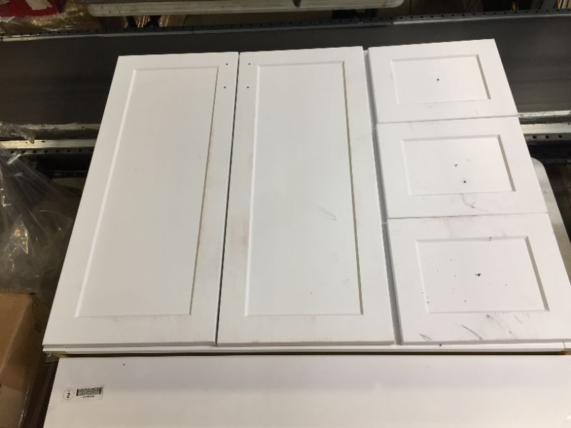 Photo 1 of 33 x 36 inches cabinet color white  3 drawers 