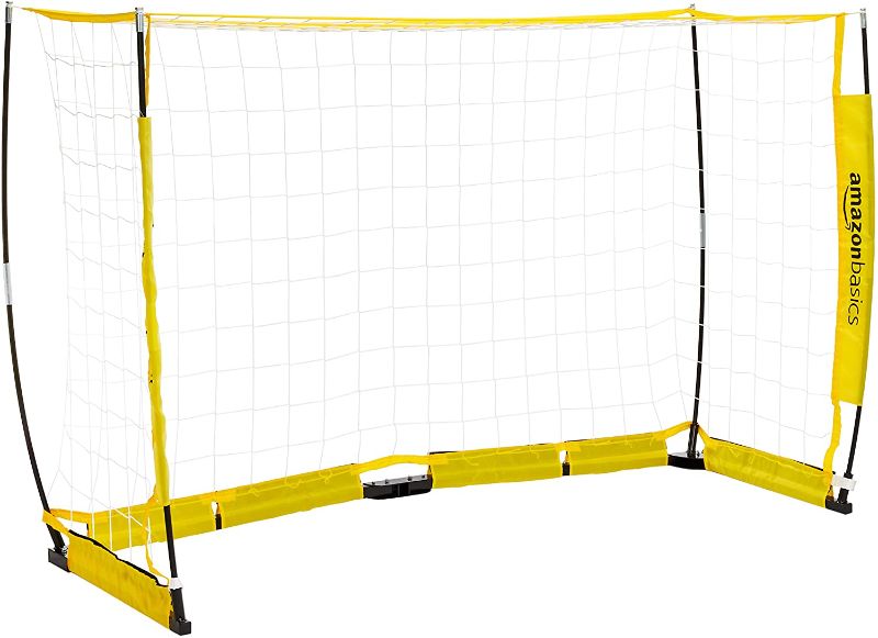 Photo 1 of Amazon Basics Portable Easy-Up Soccer Goal
