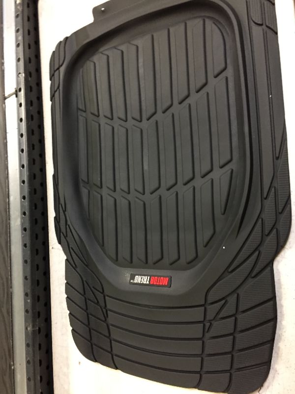 Photo 4 of Motor Trend FlexTough Contour Liners - Deep Dish Heavy Duty Rubber Floor Mats - Black