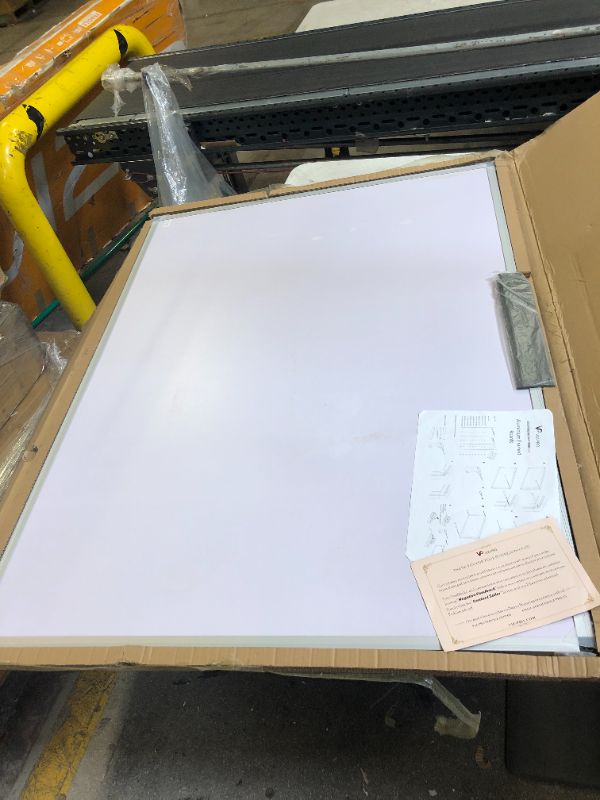 Photo 2 of VIZ-PRO Dry Erase Board/Magnetic White Board, 48 X 32 Inches, Silver Aluminium Frame
